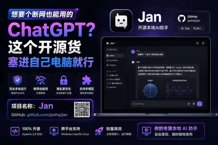 想要个断网也能用的ChatGPT?这个开源货塞进自己电脑就行
