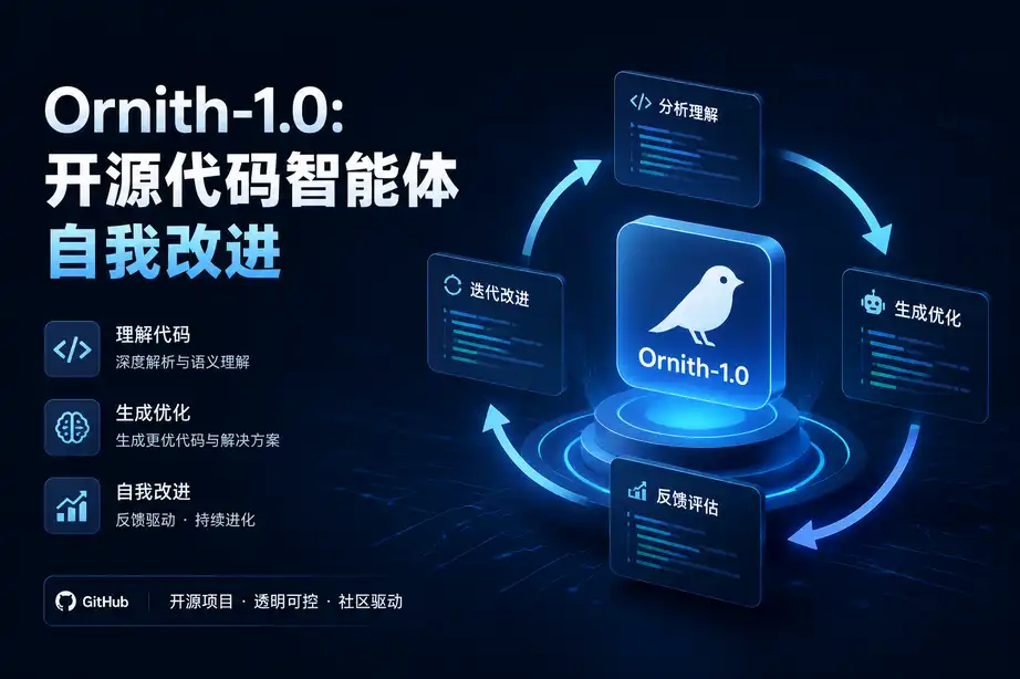 Ornith-1.0：开源代码智能体的自我改进之路